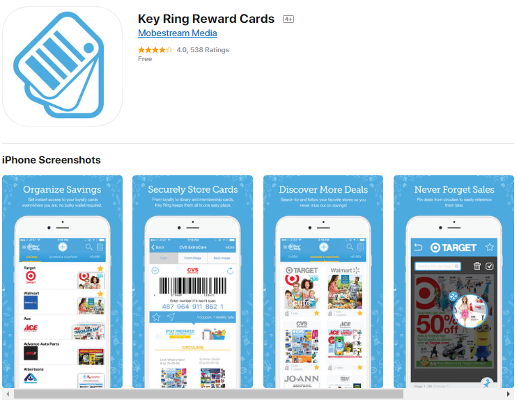 Manage cards & numbers - library, membership, shopper, frequent flyer etc.